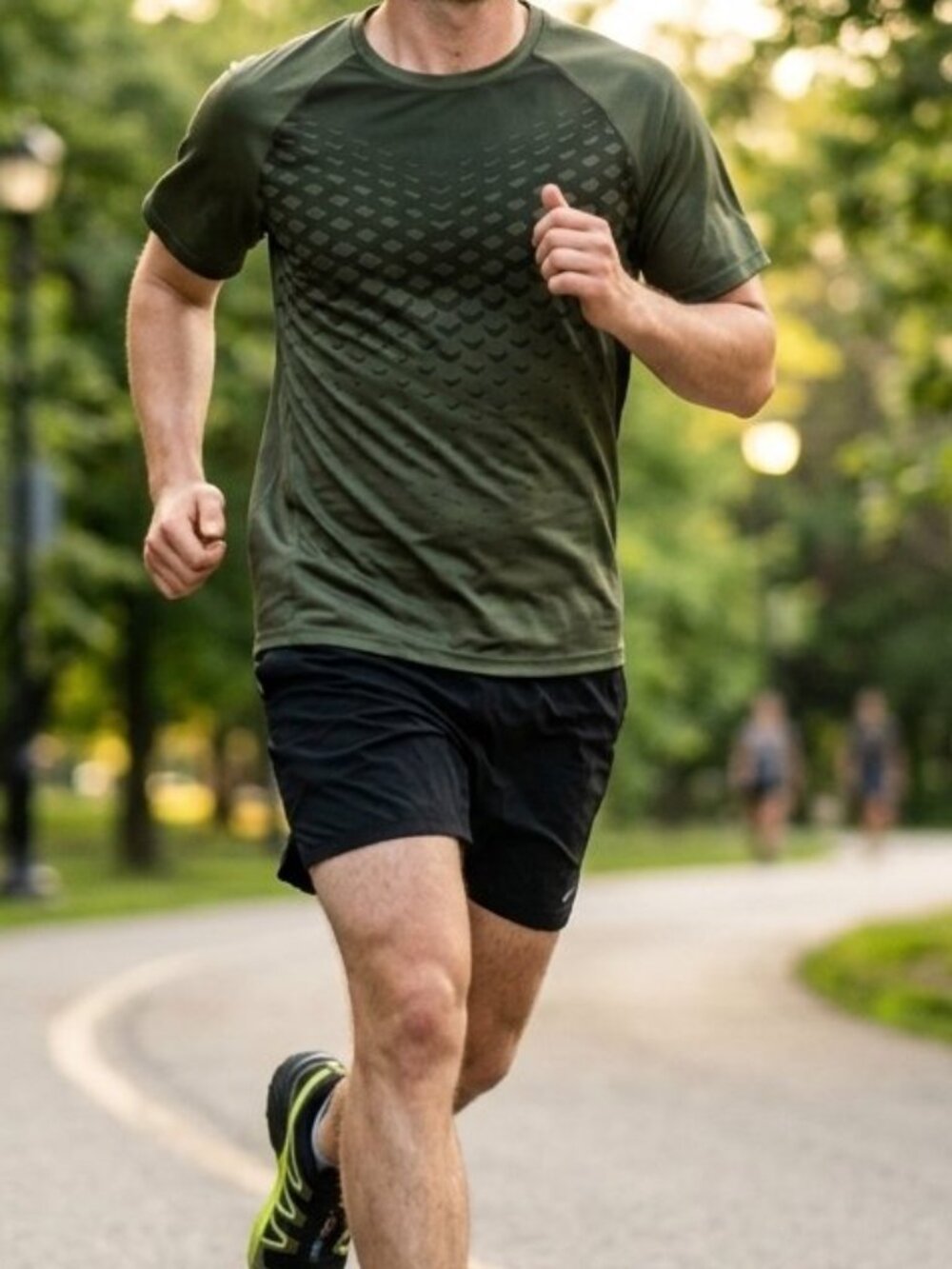 Layer 8 Qwick-Dry Men's Performance Green T-Shirt Casual Top Size XL Activewear